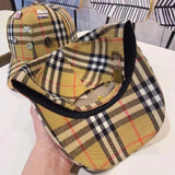 Vintage Check Baseball Cap