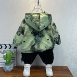 Toddler Boys Jackets Boy's Autumn Coat Hooded Top