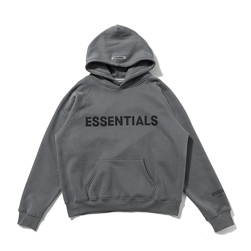 Fog Tops High Street Fashion Brand Double Line Chest Letter High Street Hooded Hoodie Fear Of God