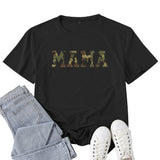 Boy Mama T Shirt Mama Color Letter Print T-shirt