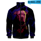 John Wick Keanu Hoodie John Wick 3 3D Printed Stand Collar Zipper Jacket