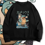 Men and Women Pokemon Pikachu Hoodie Pokémon Squirtle Crew Neck Pullover Sweatshirt