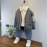 Toddler Boys Jackets Boys' Sweater Autumn Knitted Cardigan Baby
