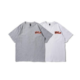 Men T Shirt Summer Casual Tops Men's Clothes Summer Wear Vintage Men's round Neck Short Sleeve Casual Loose Cartoon Printed T-shirt