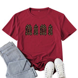 Boy Mama T Shirt Leopard Mama Letter Print T-shirt
