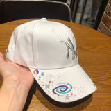 La 59fifty Hats NY Baseball Cap Men's Embroidered Starry Sky La Couple Sun Hat