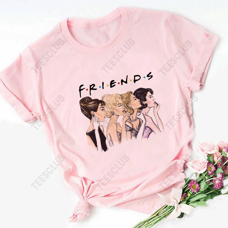 Friends Joey T Shirt Friends TV Show T Shirt Pink T-shirt