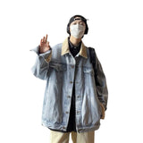 Denim Shirts Denim Jacket Men's Loose Spring and Autumn Workwear Jacket