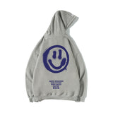 Smiley Face Hoodie Hooded Sweater Men's Fashion Brand Loose Large Size Fall Winter Coat