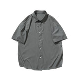 Men's Shirts Summer Large Size Short Sleeve Shirt Hong Kong Style Men's Clothing