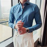 Men Shirts Casual Long Sleeve Shirt