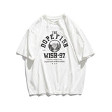 Men's T-shirt Summer round Neck Short Sleeve T-shirt Fashion Letters Printed Bottoming Shirt Loose Male and Female Couples Wear