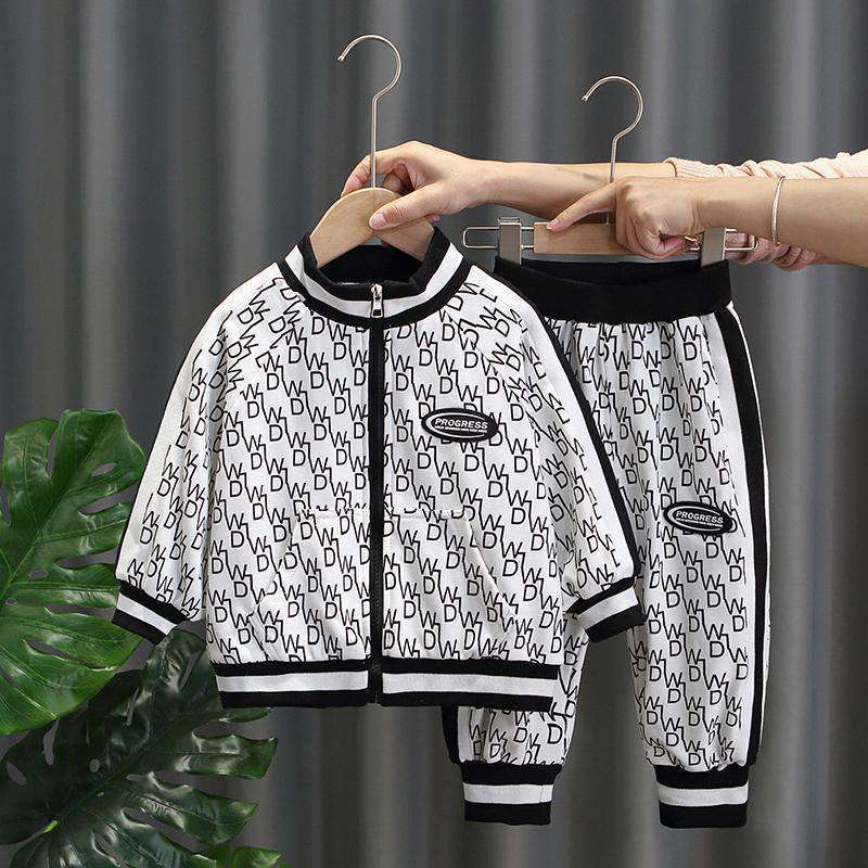 Kid's Athletic Tracksuit Boys Spring Clothing Clothes Two-Piece Suit