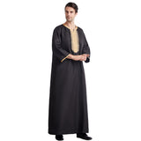 Mens Thobes Eight-Quarter Sleeve Embroidered Robe
