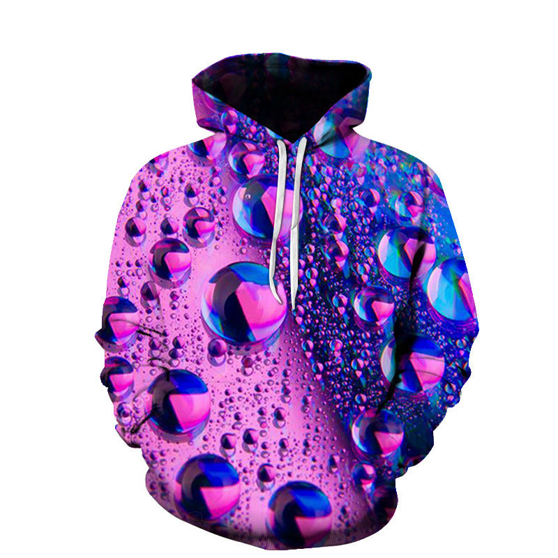 Black Rose Hoodie Drippy Hoodies 3D Digital Printed Hoodie Pullover