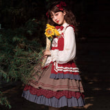 Gothic Lolita Harajuku Style Clothing Pastoral Style Lolita Small Skirt JSK Daily Light Lo Girl Dress
