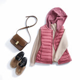 Women Winter Coats Puffer down Vest down Jacket Vest Vest Short Lightweight Vest