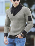 Men's Sweater Pullover Long Sleeve Turtleneck Sweater
