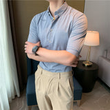 Men Shirts Summer Men's Half Sleeve Shirt Embroidered Shirt