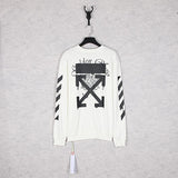 Off White Sweatshirts Round Neck Sweater Back Arrow Unisex Off White Sweatshirts Tshirt For Men