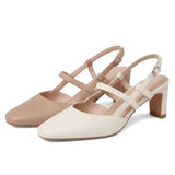 Nude Wide Fit Block Heels