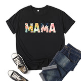 Boy Mama T Shirt Mama Printed Short Sleeve T-shirt