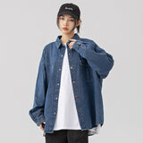 Denim Shirts Men's Casual Loose Jacket Men's