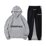 Fear Of God Fog Essentials Hoodie & Sweatpant 2 Piece Set For Men And Women
