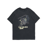 Men T Shirt Summer Casual Tops Men's Clothes Summer Wear Japanese-Style Retro Men's round Neck Short Sleeve Casual Loose Print T-shirt