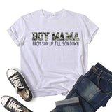 Boy Mama T Shirts Boy Mama Printed Short Sleeve T-shirt