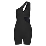 Fall Women's Clothing Sexy Shoulder Bag Hip Tight Sports One-Piece Shorts