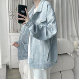 Denim Shirts Denim Jacket Men's Autumn Loose All-Matching Top Coat