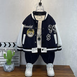 Toddler Boys Jackets Boys' Coat Spring and Autumn Children's Baseball Uniform