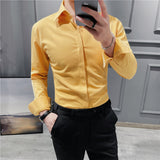 Men Shirts Long Sleeve Shirt