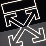 Off White T Shirts Reflective Arrow Men's and Women's Same Style Short Sleeve T-shirt