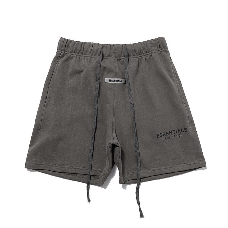 Fog Short Summer Double Line Letter Print Casual Drawstring Shorts Fear Of God