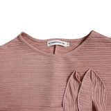 Mariah Carey See through Dress Solid Color Pleated Loose Dress
