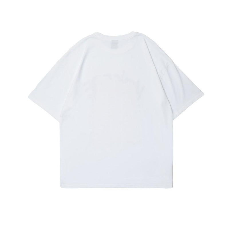 Men T Shirt Summer Casual Tops Cartoon Bear Printed Short Sleeve T-shirt Men's round Neck Half Sleeve Street Fashion Loose Half-Sleeved T-shirt