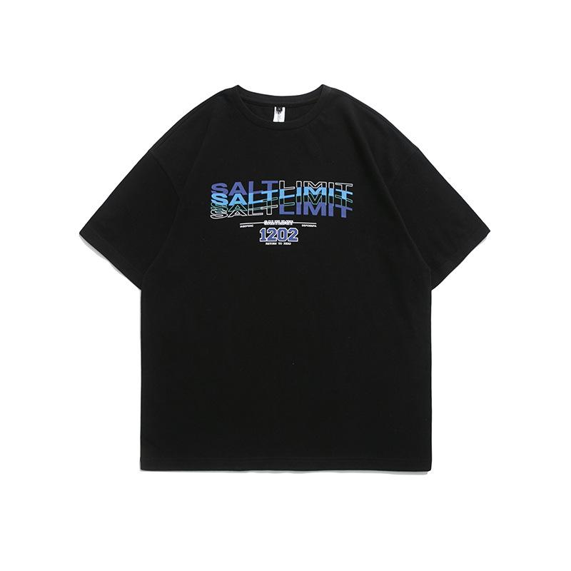 Men T Shirt Summer Casual Tops Men's Clothes Summer Wear Vintage Men's round Neck Short Sleeve Casual Loose Letter Printed T-shirt