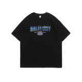 Men T Shirt Summer Casual Tops Men's Clothes Summer Wear Vintage Men's round Neck Short Sleeve Casual Loose Letter Printed T-shirt