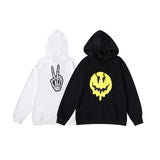 Smiley Face Hoodie Drew Smiley Face Printing Family Men's Women's Pullover