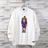 In Memory of Kobe Hoodie Commemorative Kobe round Neck Sweater Winter Fleece-Lined