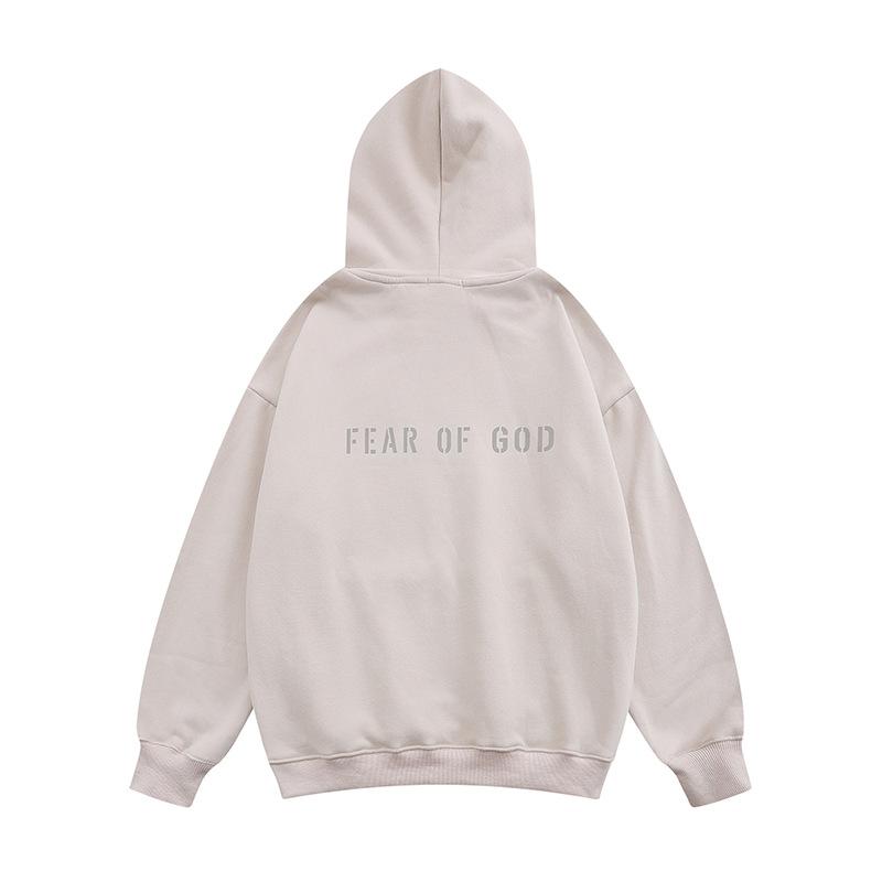 Fog Essentials Hoodie Fashion Brand Fog Fear Of God High Street Velvet Padded Hooded Sweatshirt Men's and Women's Coats