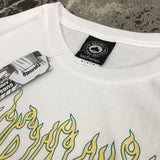 Thrasher T Shirt Summer Classic Flame Line Printed T-shirt Loose