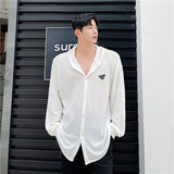 Transparent Shirt for Men Long Sleeve Shirt Casual Sun Protection Clothing