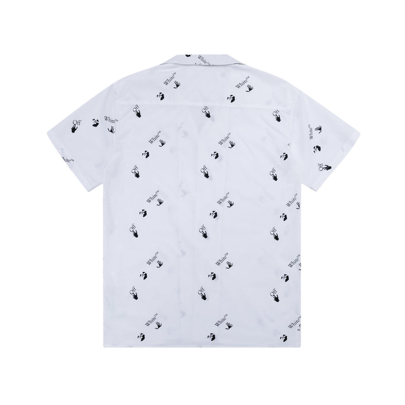 Off White T shirt Formal Shirt Spring and Summer Printed Shirt for Men and Women
