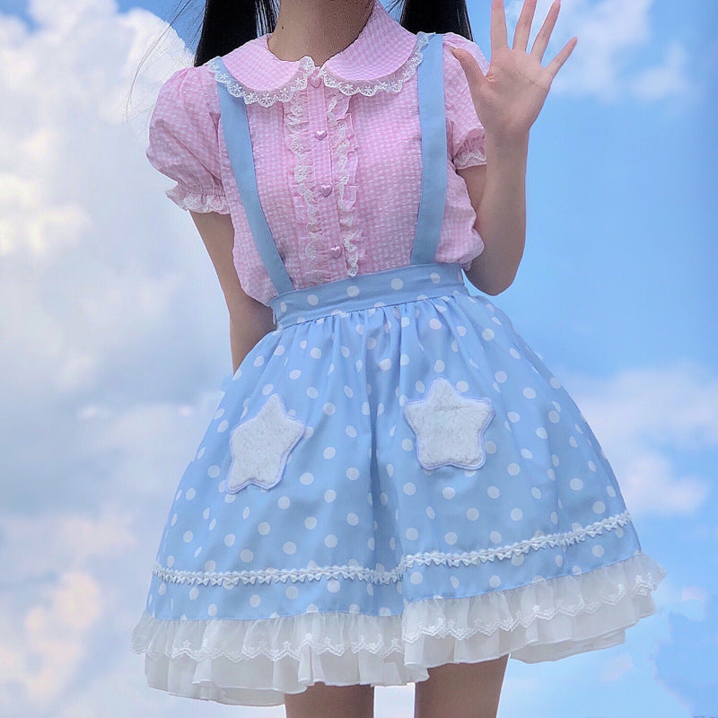 Gothic Lolita Harajuku Style Clothing Lolita Inner Plaid Shirt