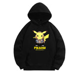 Men and Women Pokemon Pikachu Hoodie Hooded Fleece Lined Sweater