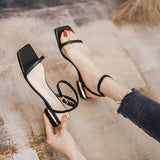Nude Wide Fit Block Heels Chunky Heel Sandals