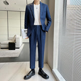 Seersucker Suit Slim Fit Suit